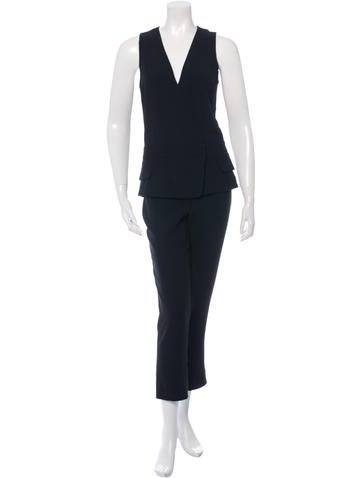 A.L.C. Sleeveless Straight-Leg Jumpsuit