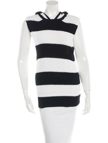 A.L.C. Hooded Striped Sweater