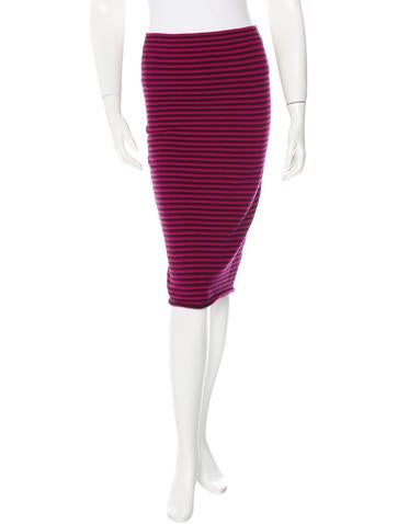 A.L.C. Striped Pencil Skirt