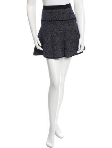 A.L.C. Flared Knit Mini Skirt
