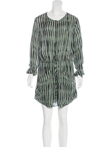 A.L.C. Silk Striped Dress