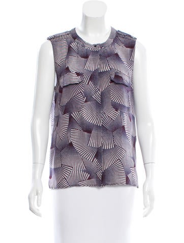 A.L.C. Silk Printed Top