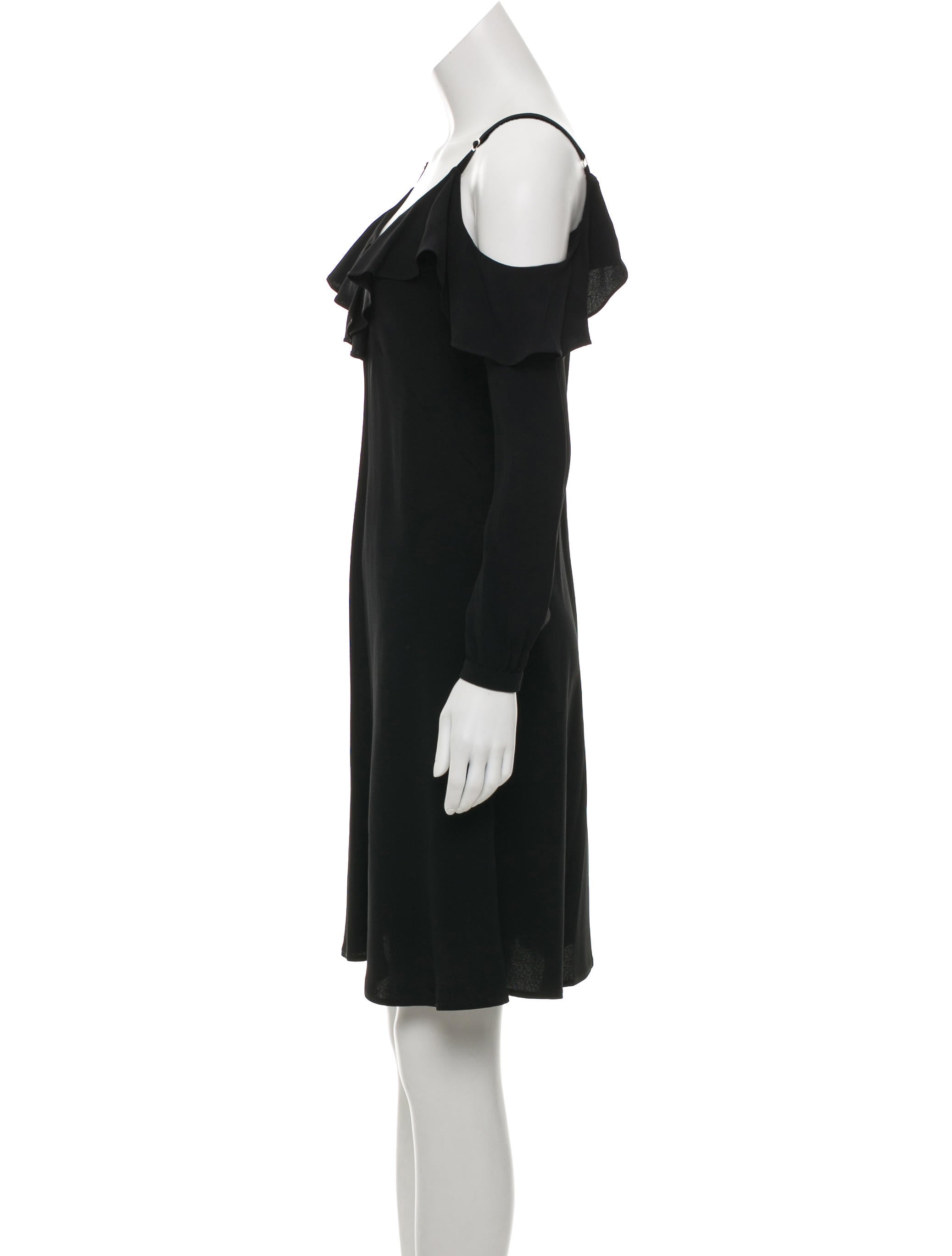 A.L.C. Felicia Cold Shoulder Ruffle Crepe Dress w/ Tags