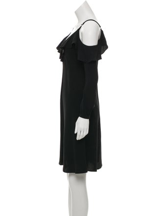 A.L.C. Felicia Cold Shoulder Ruffle Crepe Dress w/ Tags