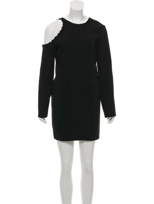 A.l.c. Felicia Cold Shoulder Ruffle Crepe Dress w/
