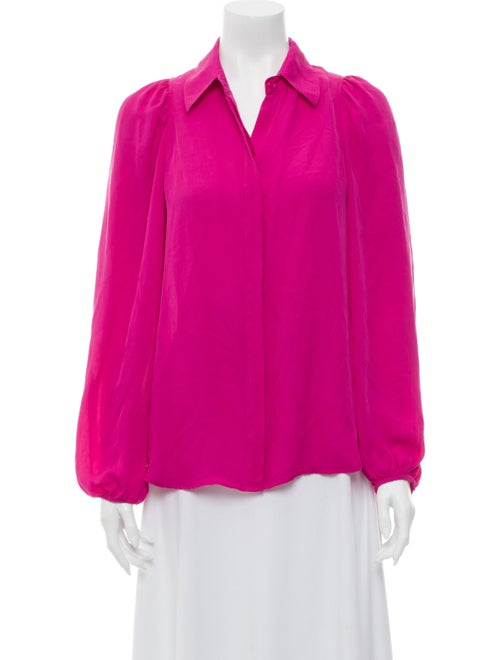 A.l.c. Silk Long Sleeve Blouse Pink
