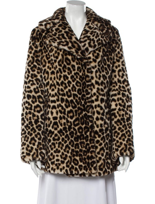 A.l.c. Shearling Animal Print Coat