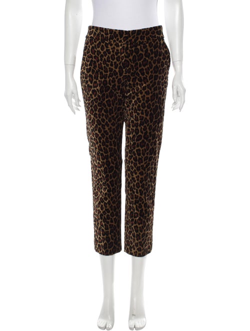 A.l.c. Animal Print Straight Leg Pants