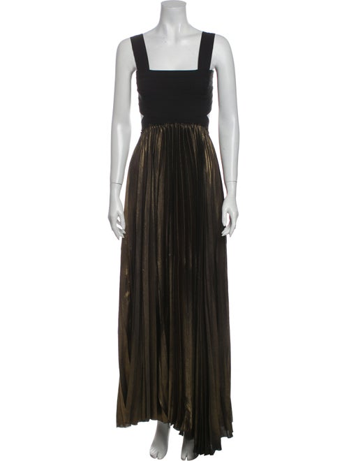 A.l.c. Square Neckline Long Dress Gold