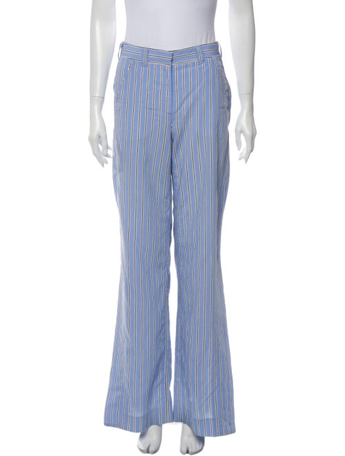 A.l.c. Striped Wide Leg Pants Blue
