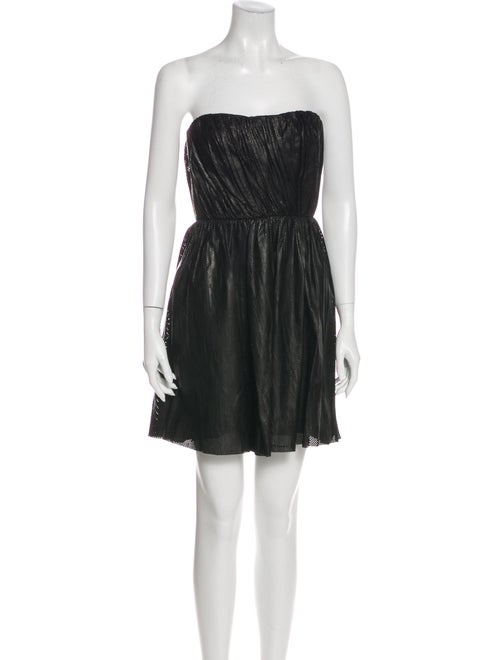 A.l.c. Leather Mini Dress Black