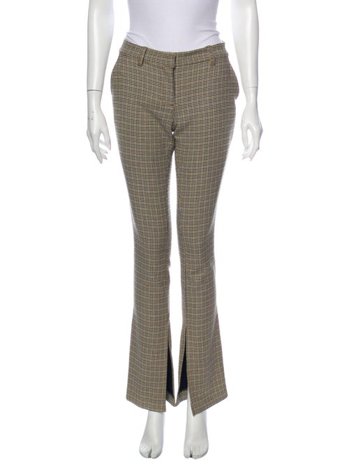 A.l.c. Plaid Print Straight Leg Pants
