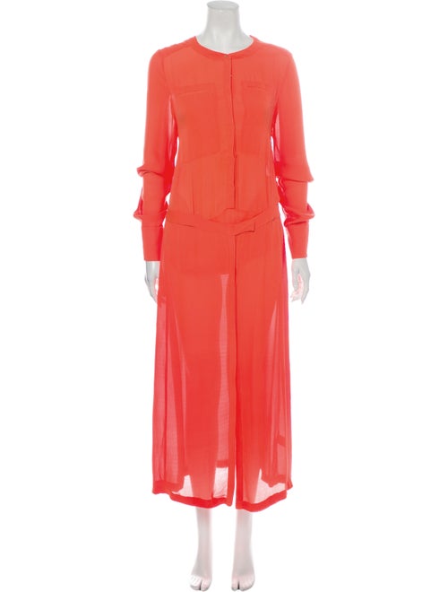 A.l.c. Silk Long Dress Orange
