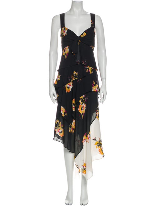 A.l.c. Silk Long Dress Black