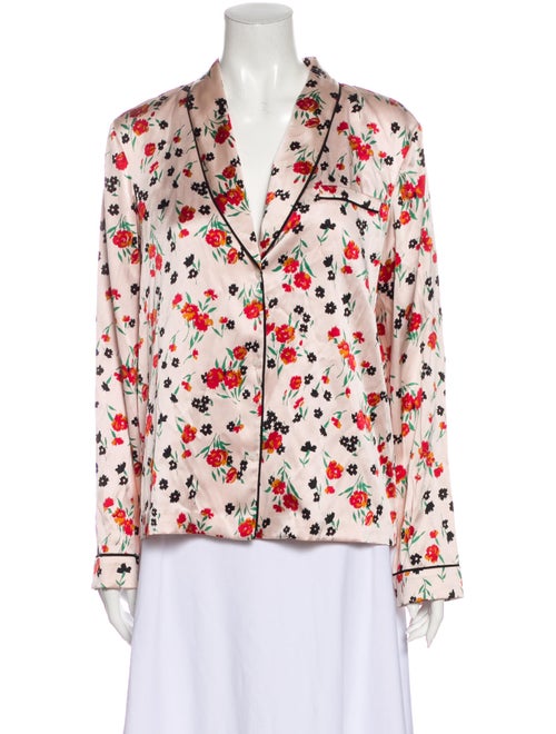 A.l.c. Silk Printed Pajamas w/ Tags Pink