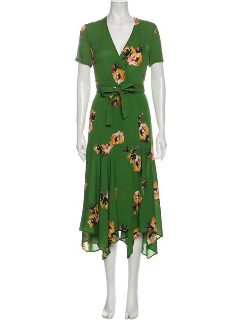 A.l.c. Silk Long Dress Green
