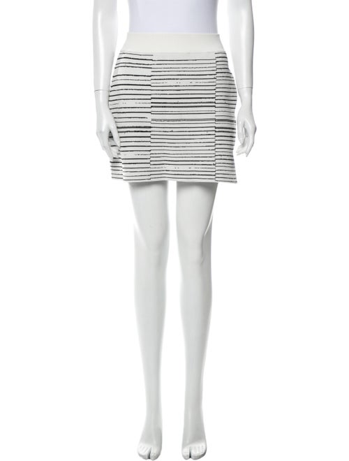 A.l.c. Striped Mini Skirt White