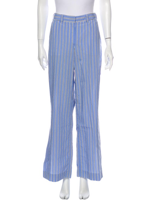 A.l.c. Striped Wide Leg Pants w/ Tags Blue
