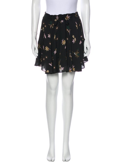 A.l.c. Silk Mini Skirt Black