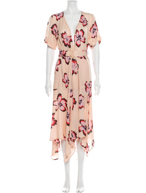 A.l.c. Silk Long Dress Pink