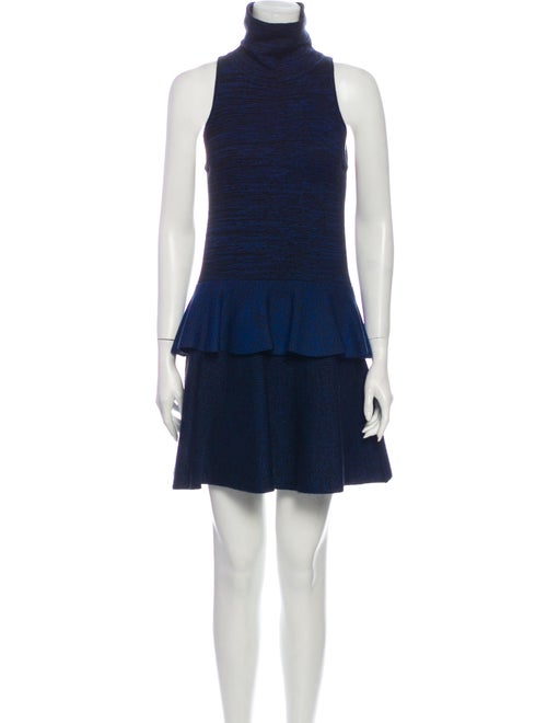 A.l.c. Turtleneck Mini Dress Blue