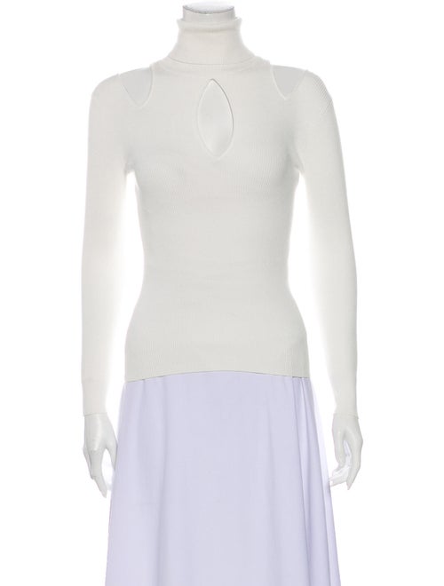 A.l.c. Turtleneck Long Sleeve Top White