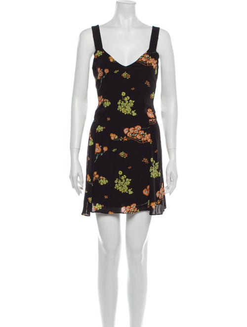 A.l.c. Silk Mini Dress Black