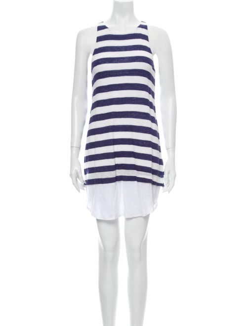 A.l.c. Linen Mini Dress Blue