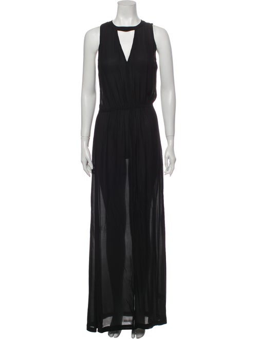 A.l.c. Silk Long Dress Black