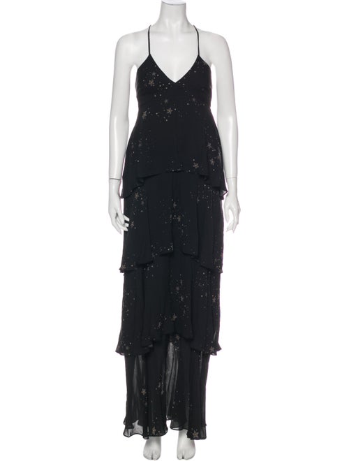 A.l.c. Silk Long Dress Black