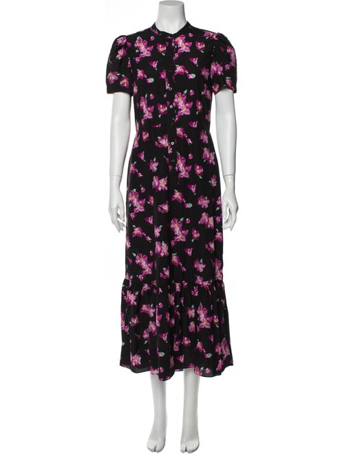A.l.c. Silk Long Dress Black