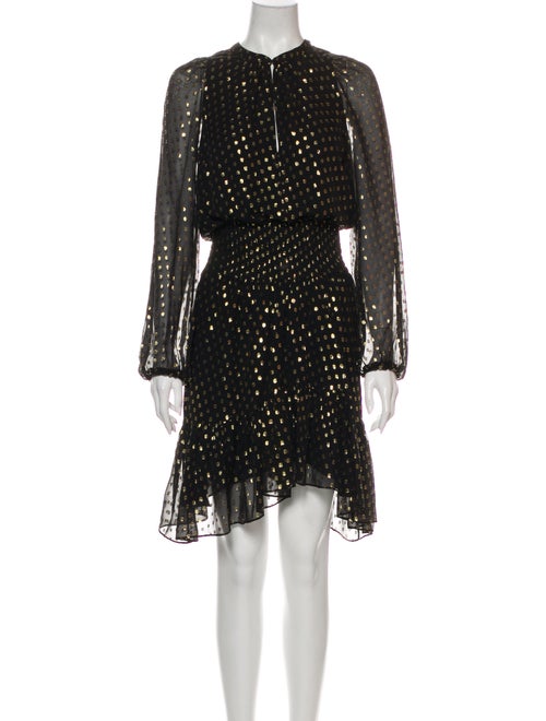 A.l.c. Silk Midi Length Dress Black