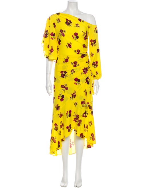 A.l.c. Silk Long Dress Yellow