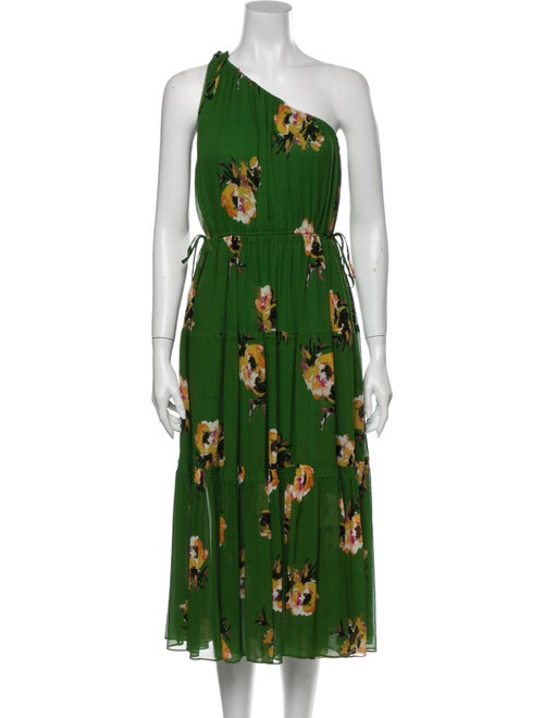 A.l.c. Silk Long Dress Green