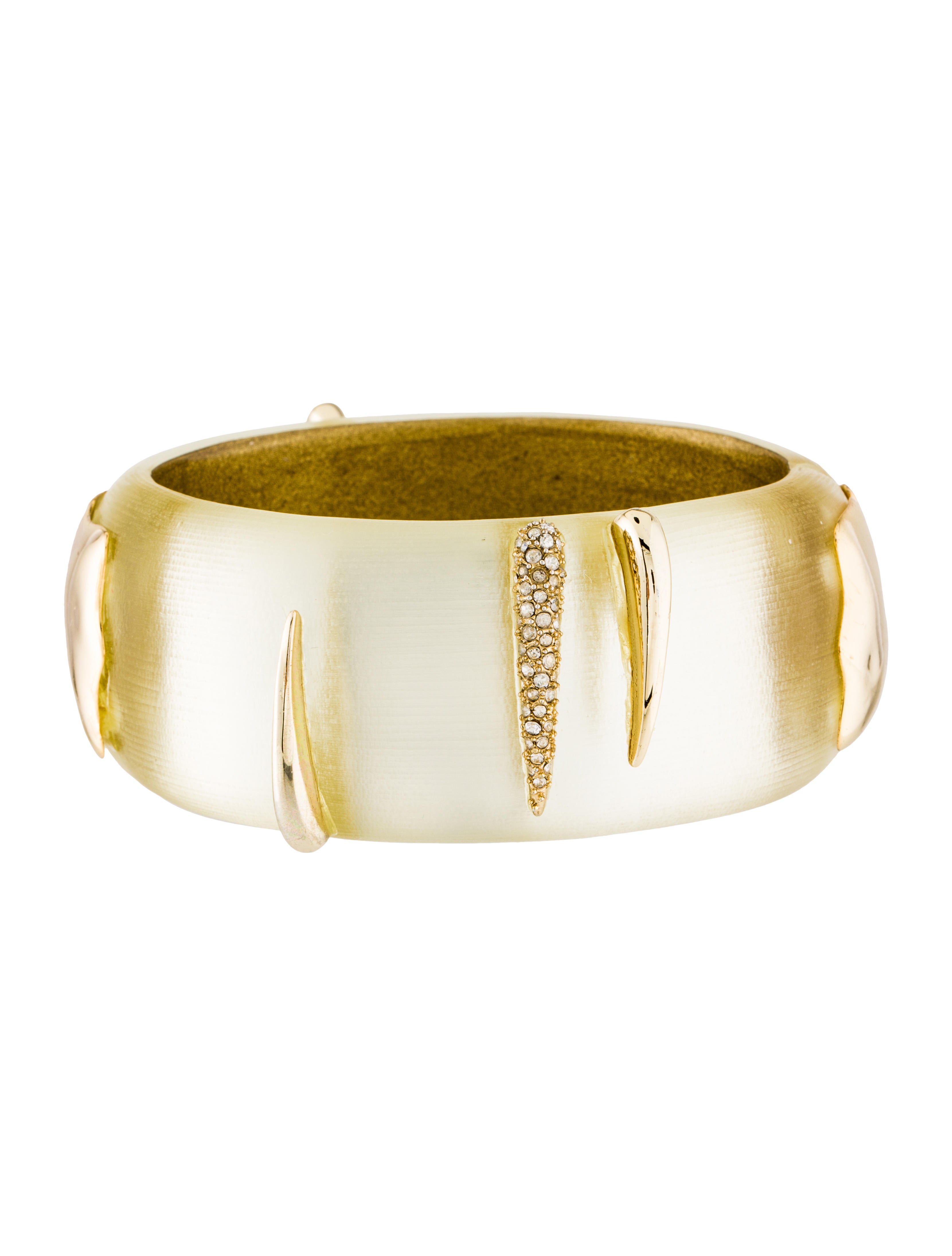Alexis Bittar Lucite & Crystal Bangle Bracelet