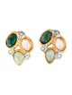 Alexis Bittar Mosaic Kiwi Cluster Stud Earrings