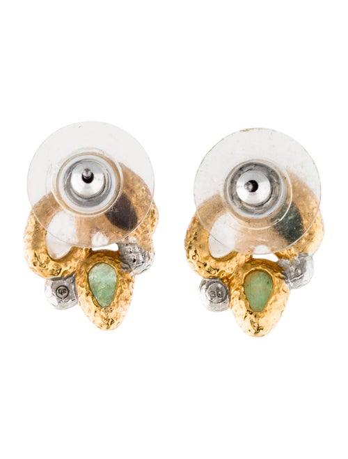 Alexis Bittar Mosaic Kiwi Cluster Stud Earrings