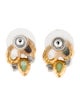 Alexis Bittar Mosaic Kiwi Cluster Stud Earrings