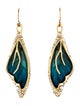Alexis Bittar Lucite & Crystal Butterfly Wing Drop Earrings