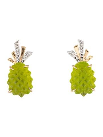 Alexis Bittar Pineapple Clip-On Earrings