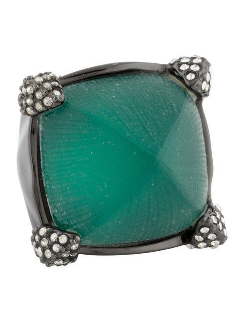 Alexis Bittar Mod Pavé-Pronged Lucite Ring