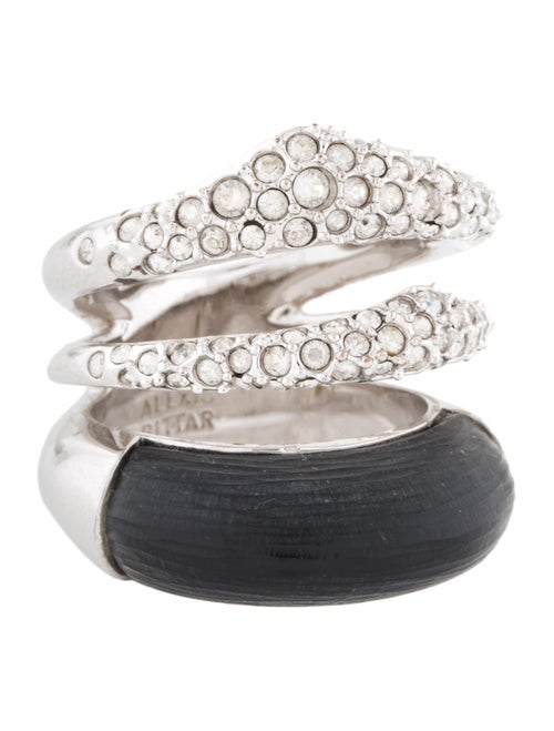 Alexis Bittar Lucite & Crystal Encrusted Orbital R