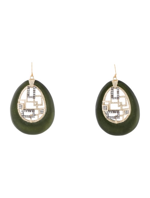 Alexis Bittar Brutalist Drop Earrings Gold