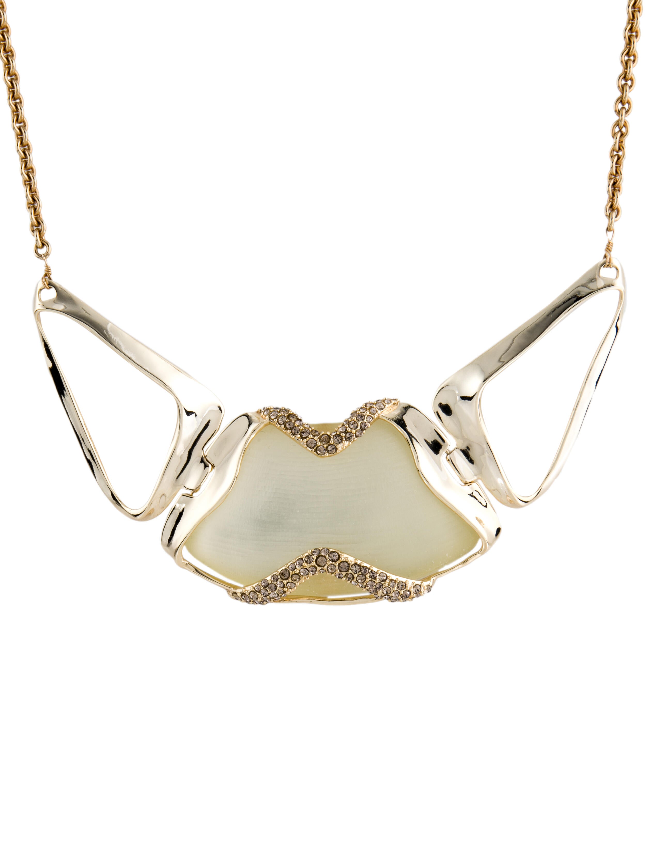 18K TriColor Gold Omega Chain Necklace Gold, 18K Yellow Gold Collar, Necklaces FJN25928