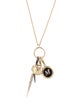 Alexis Bittar Lucite & Crystal Multi Charm Pendant Necklace