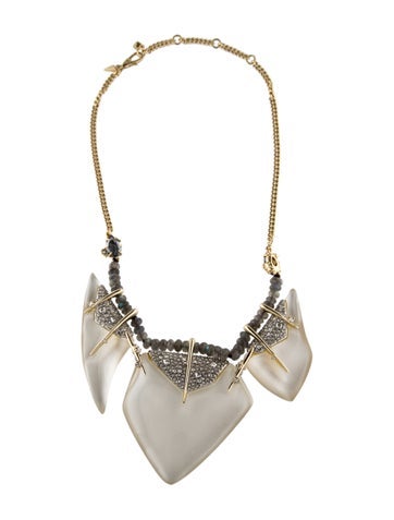 Alexis Bittar Collar Lucite & Crystal Necklace