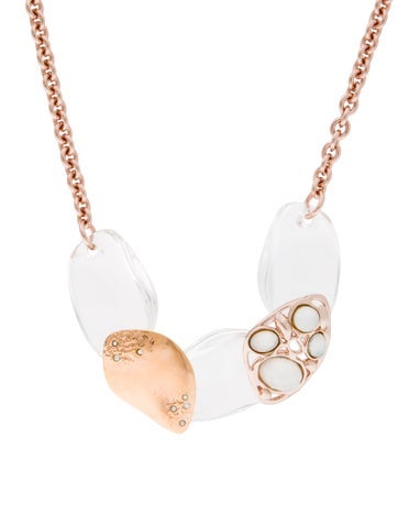 Alexis Bittar Collar Mother of Pearl Liquid Pebble Necklace