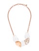 Alexis Bittar Mother of Pearl Liquid Pebble Collar Necklace
