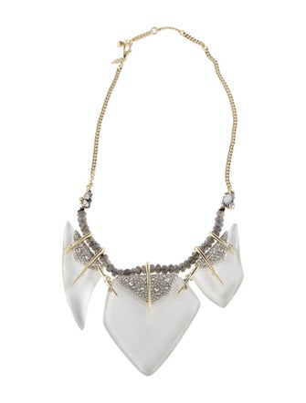 Alexis Bittar Lucite & Crystal Collar Necklace