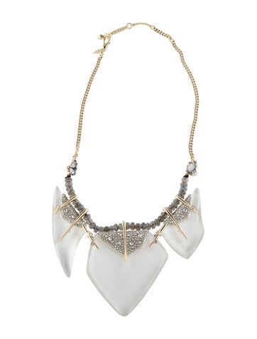 Alexis Bittar Collar Lucite & Crystal Necklace